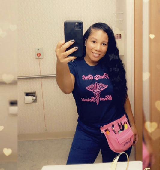 Pretty girls wear scrubs