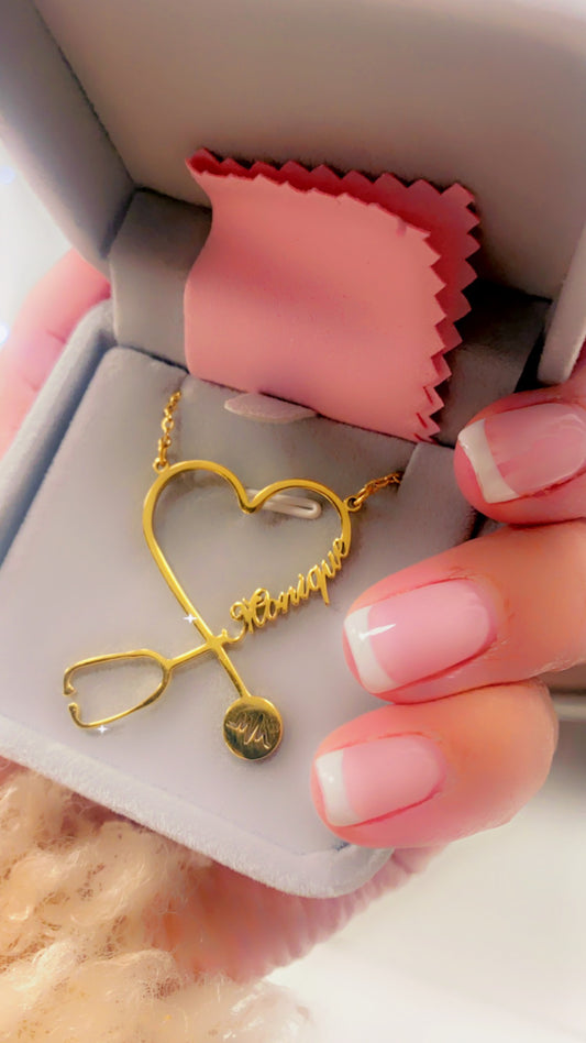 Personalized Stethoscope Necklace.