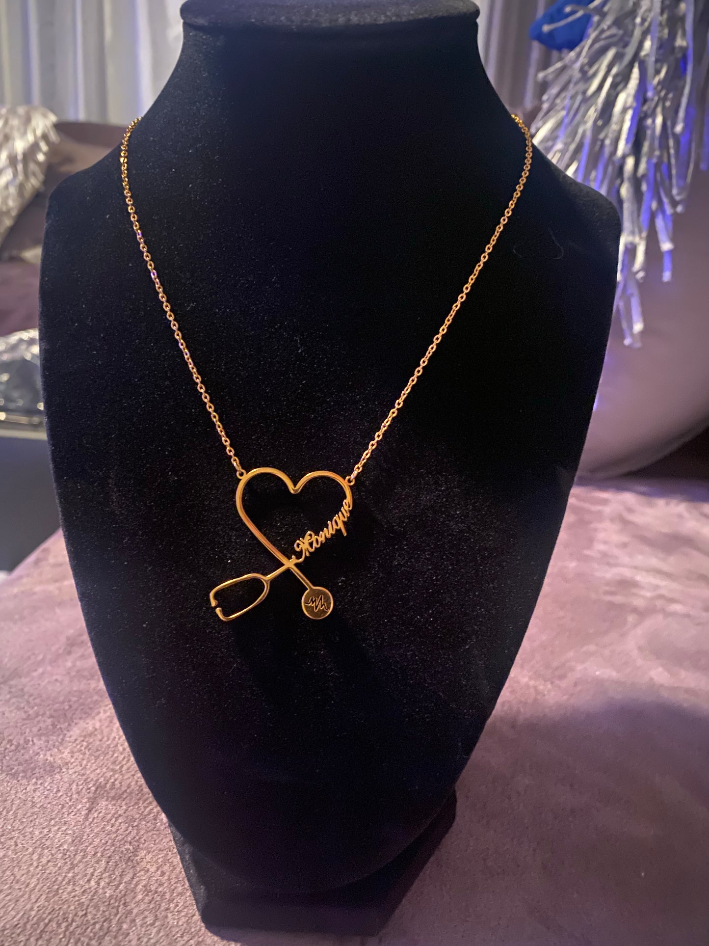 Personalized Stethoscope Necklace.