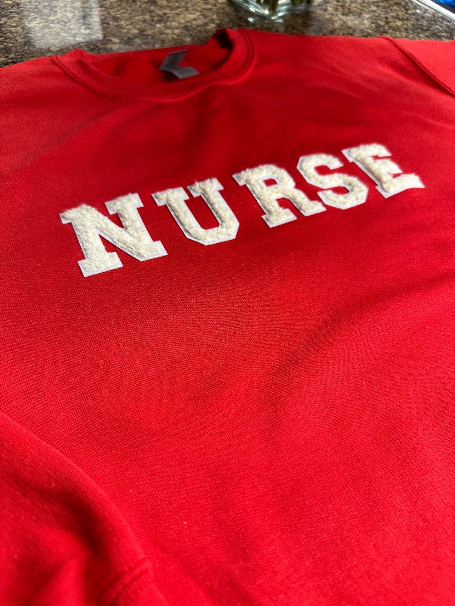 Varsity Style Nurse sweatshirt